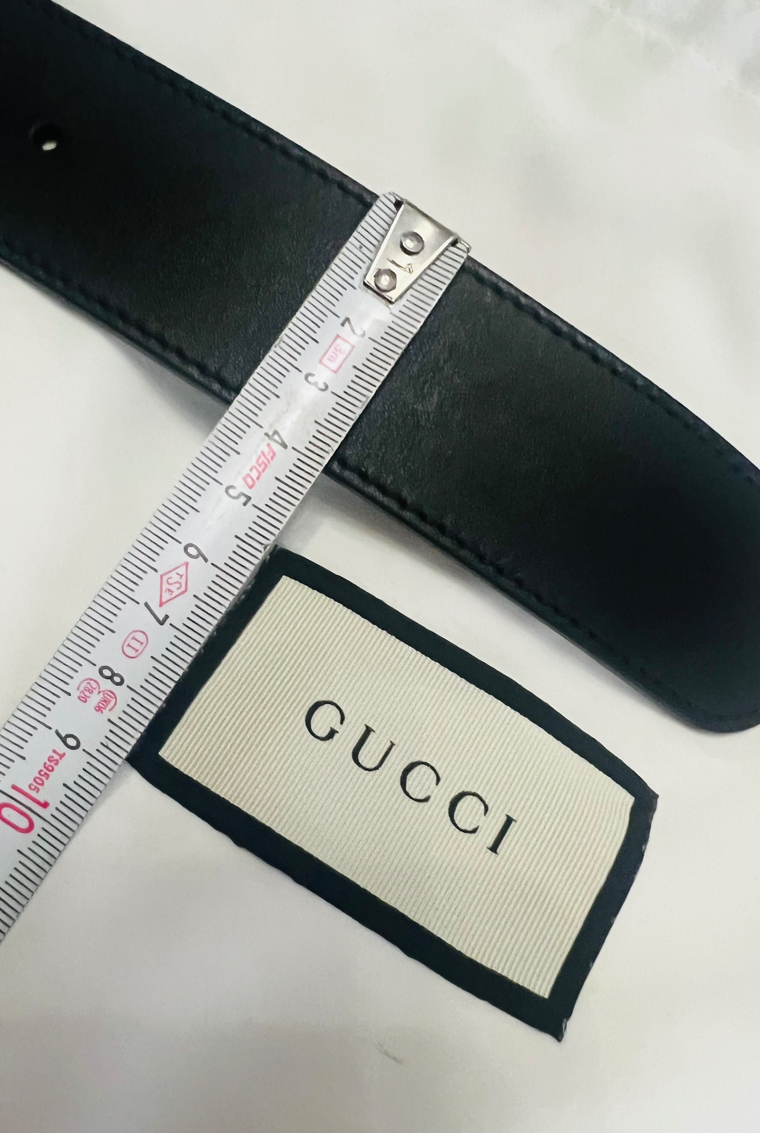 Gucci double G кожен колан