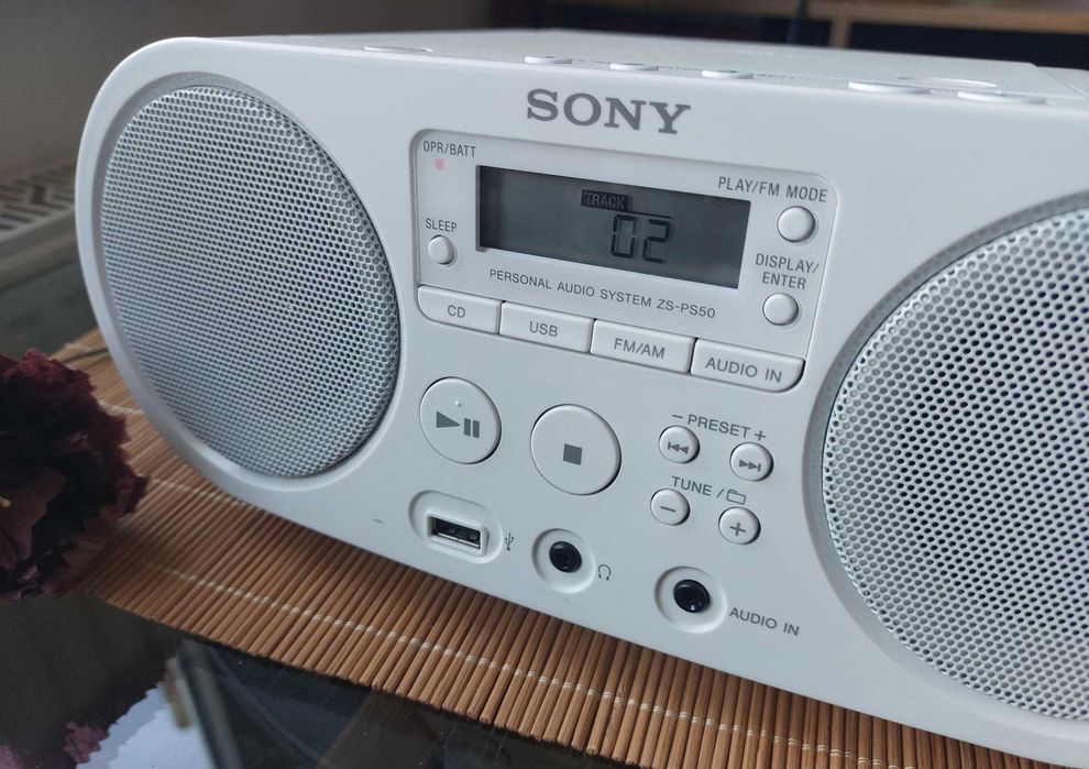 Boombox SONY ZS-PS50, CDplayer, Radio, USB, portabil