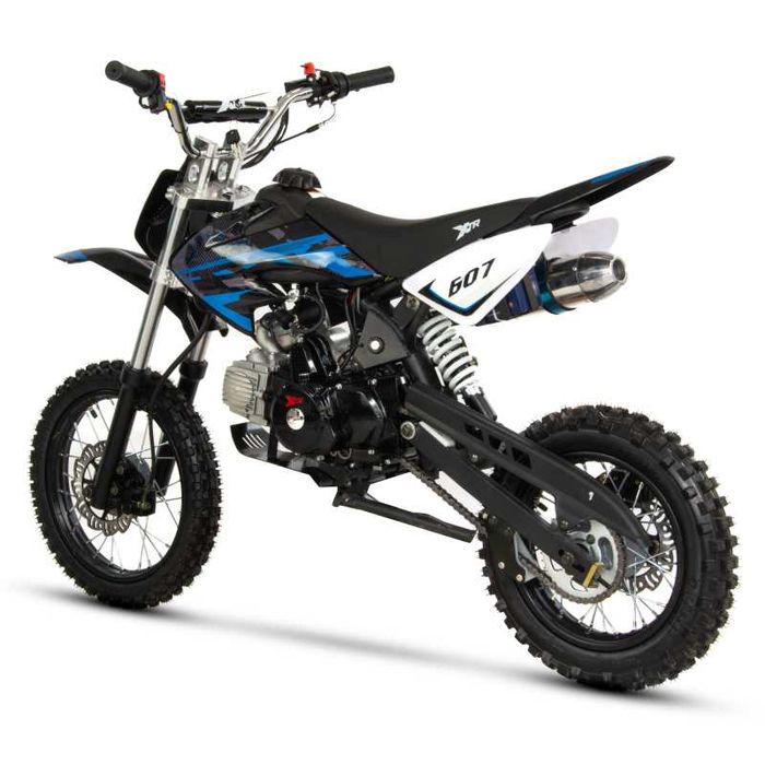 Motocicleta Cross/Enduro copii 4T XTR607M, 125cc,14/12 negru/albastru