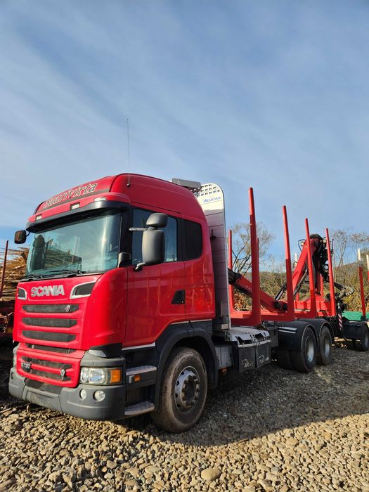 SCANIA R730 transport forestier lemn,bușteni