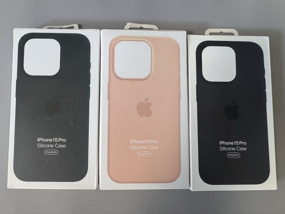 Промоция!Силиконов калъф iPhone Silicone 15/15Pro/15 Pro Max MagSafe