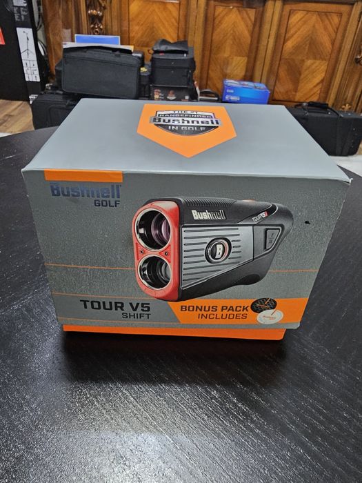Bushnell Tour V5 Shift – Rangefinder Golf, Nou, Sigilat + Husă