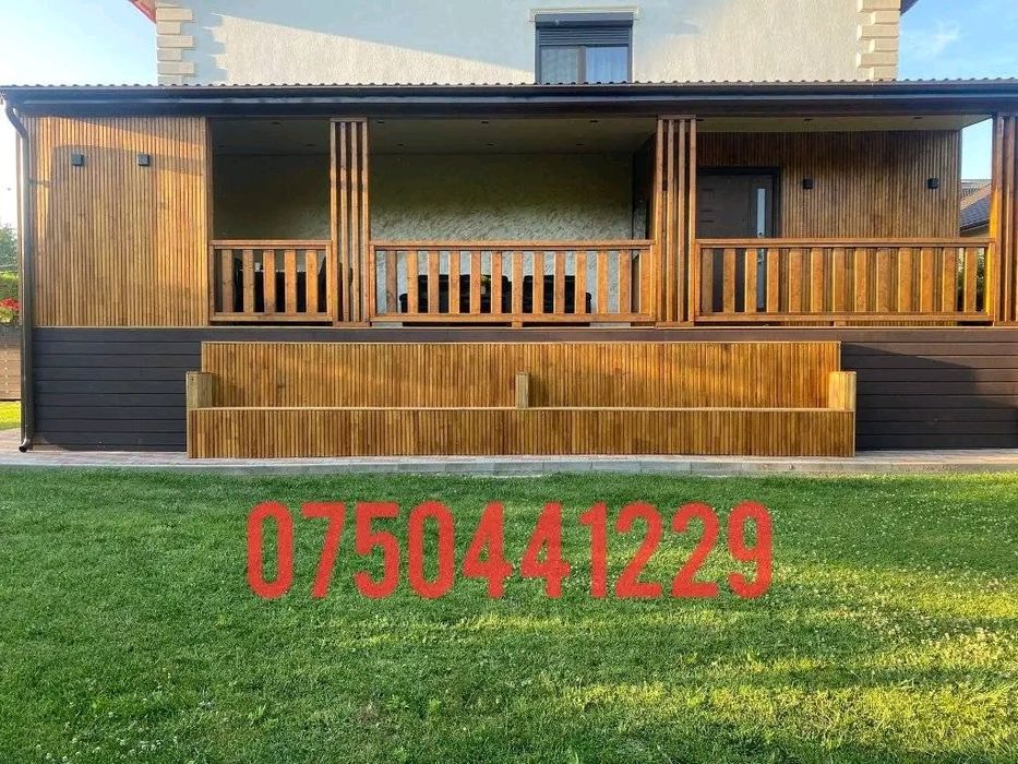 Terasa,foisor,magazie,deck,riflaj,casuta de gradina,pergola,lemn