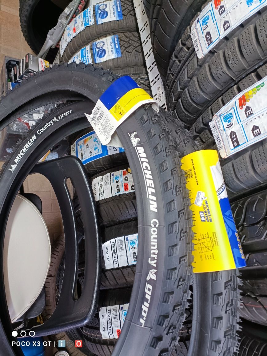 Велосипедни-олекотени гуми Michelin 26".,27.5х2.10., Фатбайк26х4.00 Cn