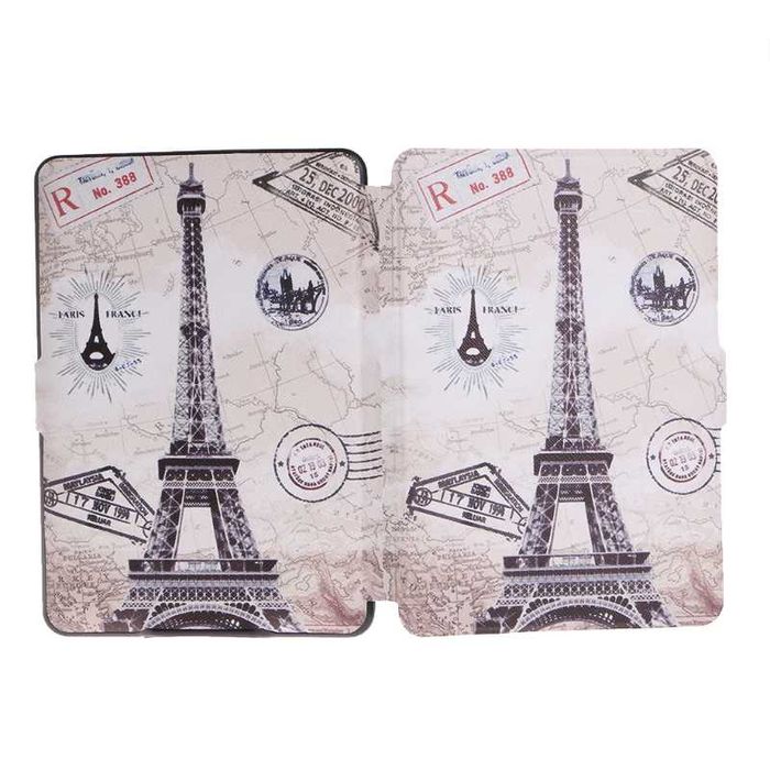 Husa Smart Amazon Kindle Paperwhite 1 2 3 + folie + stylus