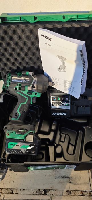 Mașina înșurubat cu impact hikoki wr36de 1050 nm la set