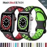 Curea Compatibila Apple Iphone 15 Case Tape Perforata Gauri Colorate