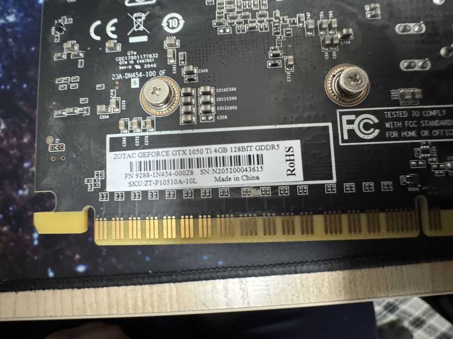 Видеокарта 1050ti