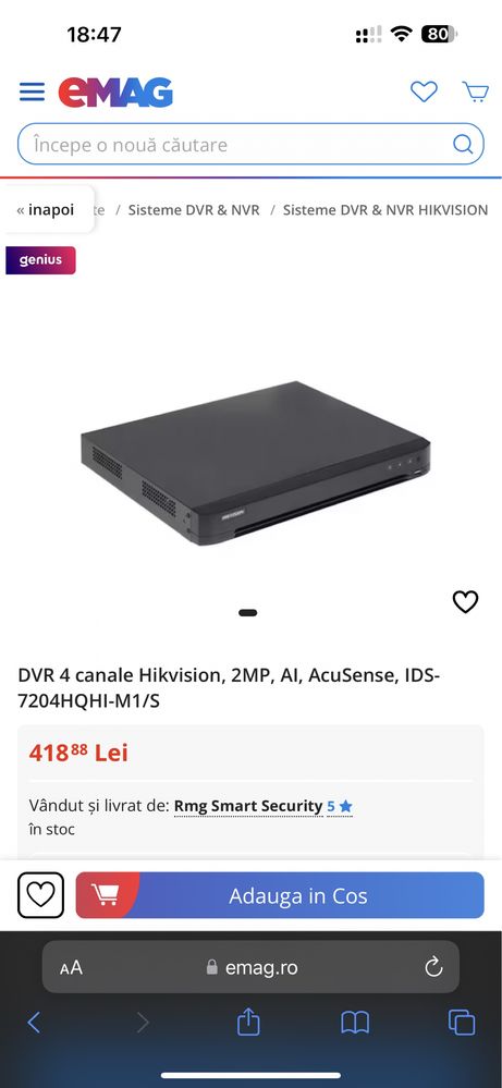 DVR Hikvision nou