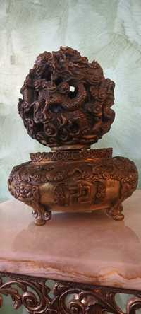 Obiect vechi din Bronz, Rotativ Feng- Sui
