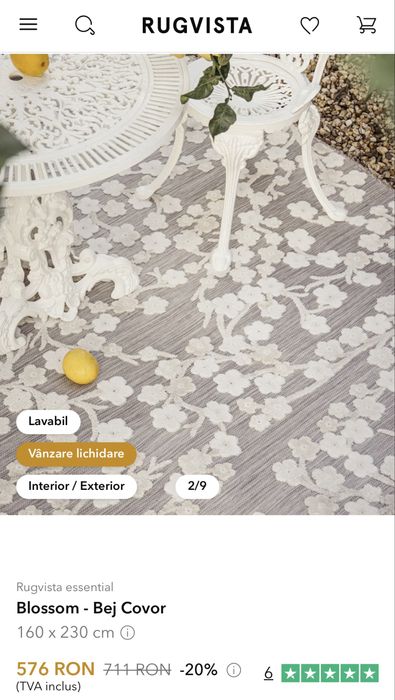 Covor  flori Rugvista