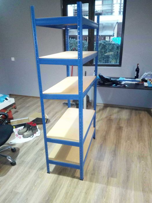 Стелаж, метал и MDF