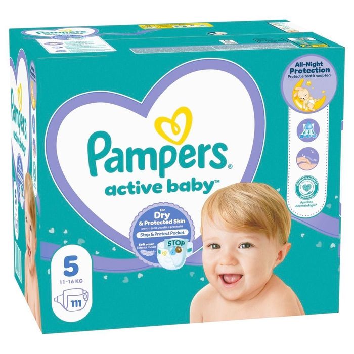 Неотварян кашон Pampers Active Baby 5