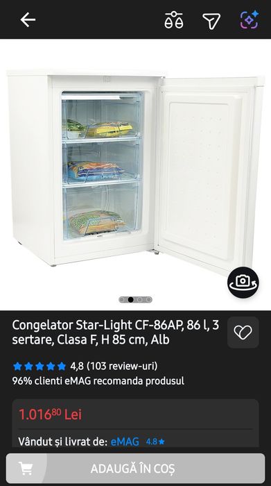 Frigider Star-Light CF-86AP, 86 litri, 3 sertare