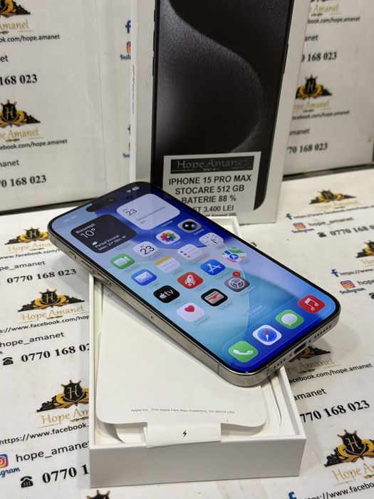 Hope Amanet P7 Iphone 15 Pro Max 512 Gb