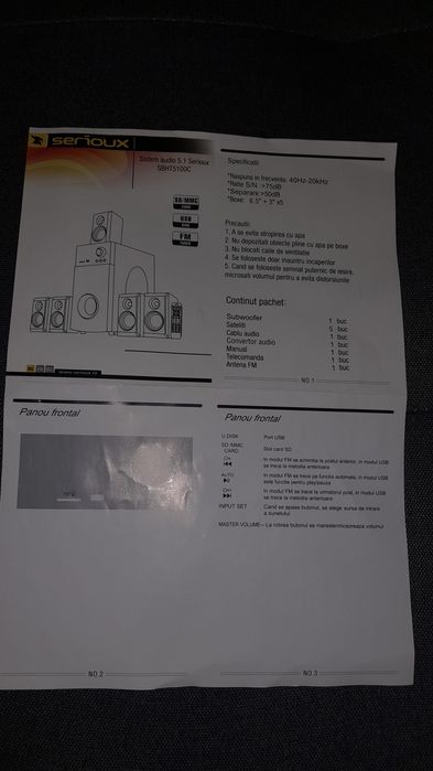 Vînd sistem audio,nou(nefolosit)