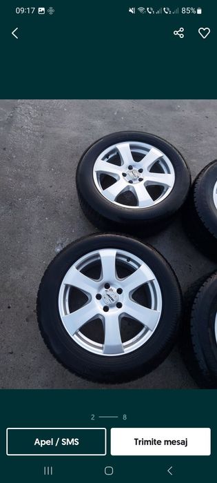 JANTE ALIAJ 5 X 112 + Cauciucuri de Iarnă 255 / 55 / 18 * Profil Bun *