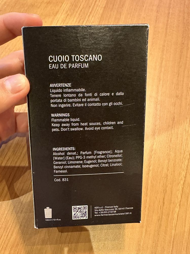Парфюм Farmacia Cuioio Toscano