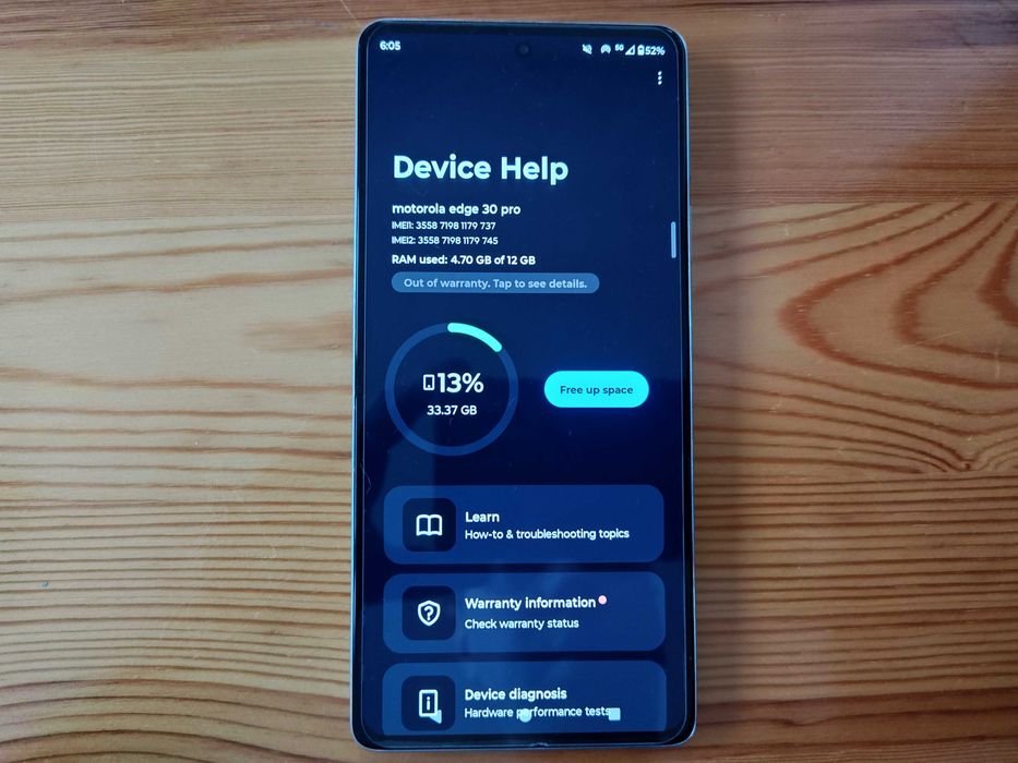 Motorola Edge 30 Pro | Snapdragon 8 Gen 1 | 256 GB ROM | 12+12 GB RAM