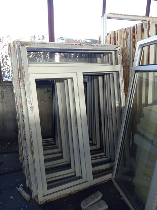 Използвани PVC дограми – 77 бр, 5-камерни, двоен стъклопакет