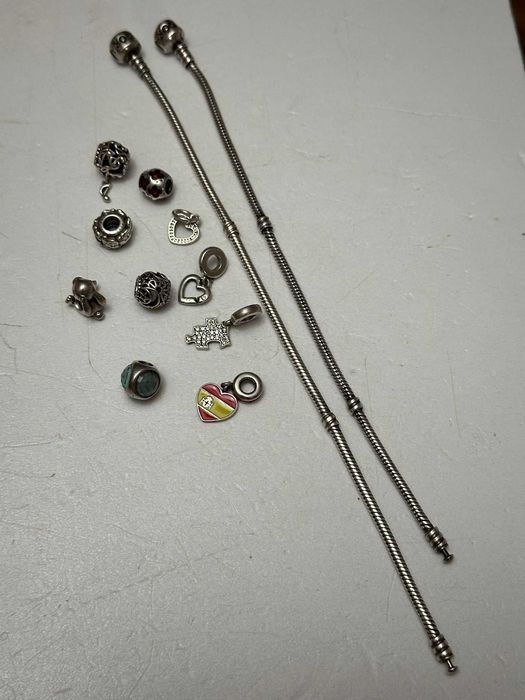 BRATARA ARGINT 925 - PANDORA - ALE -2 Dimensiuni + Charmuri -Originale