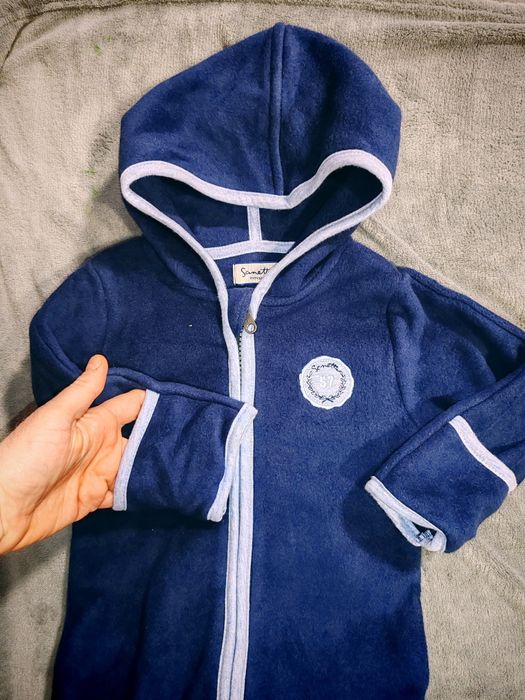 Salopeta fibra organica moale pt primăvara-toamna 62 și 68 băiețel