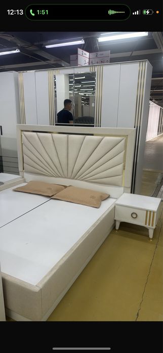 продам двухспальную кровать с ортопедическим матрасом