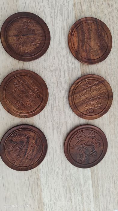 Suport pahare lemn de trandafir