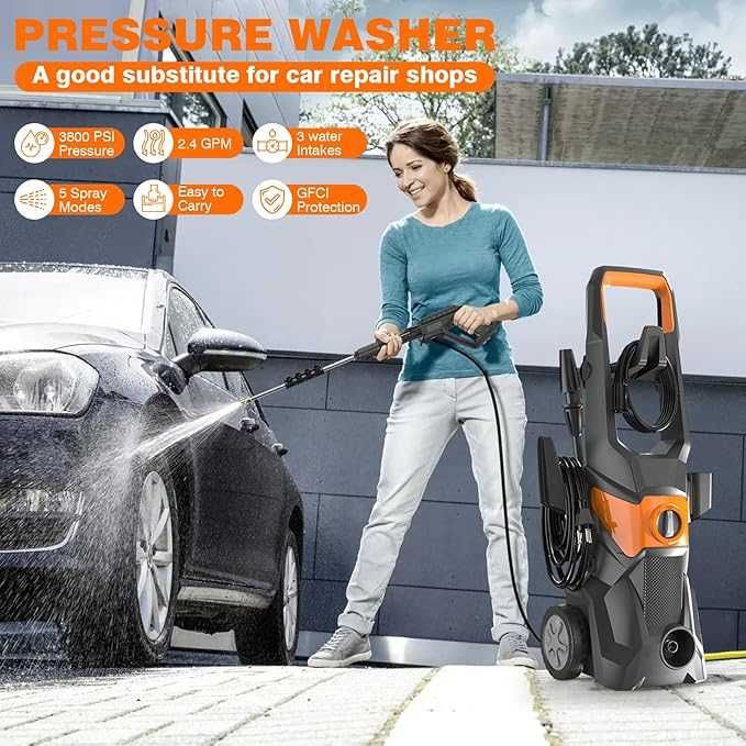 НОВА Водоструйка  с високо налягане, 200 бара, 3000 W, 540 л