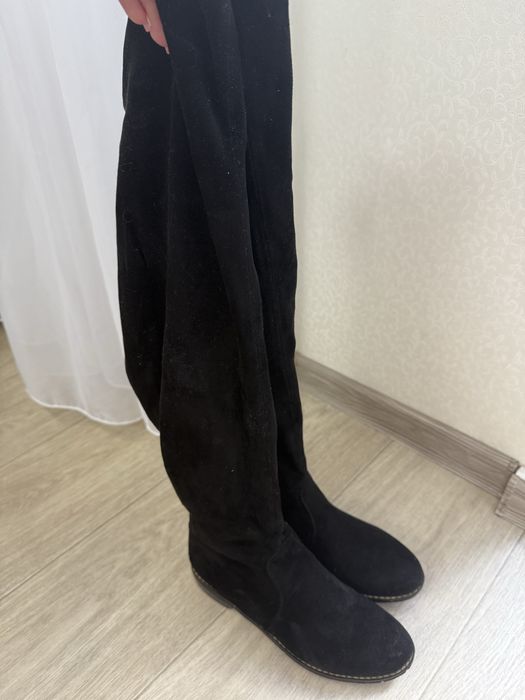 Ботфорты осень на плоской подошве