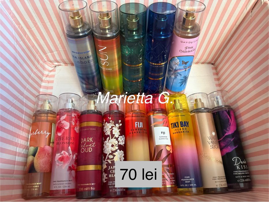 Spray de corp Bath and Body Works.
