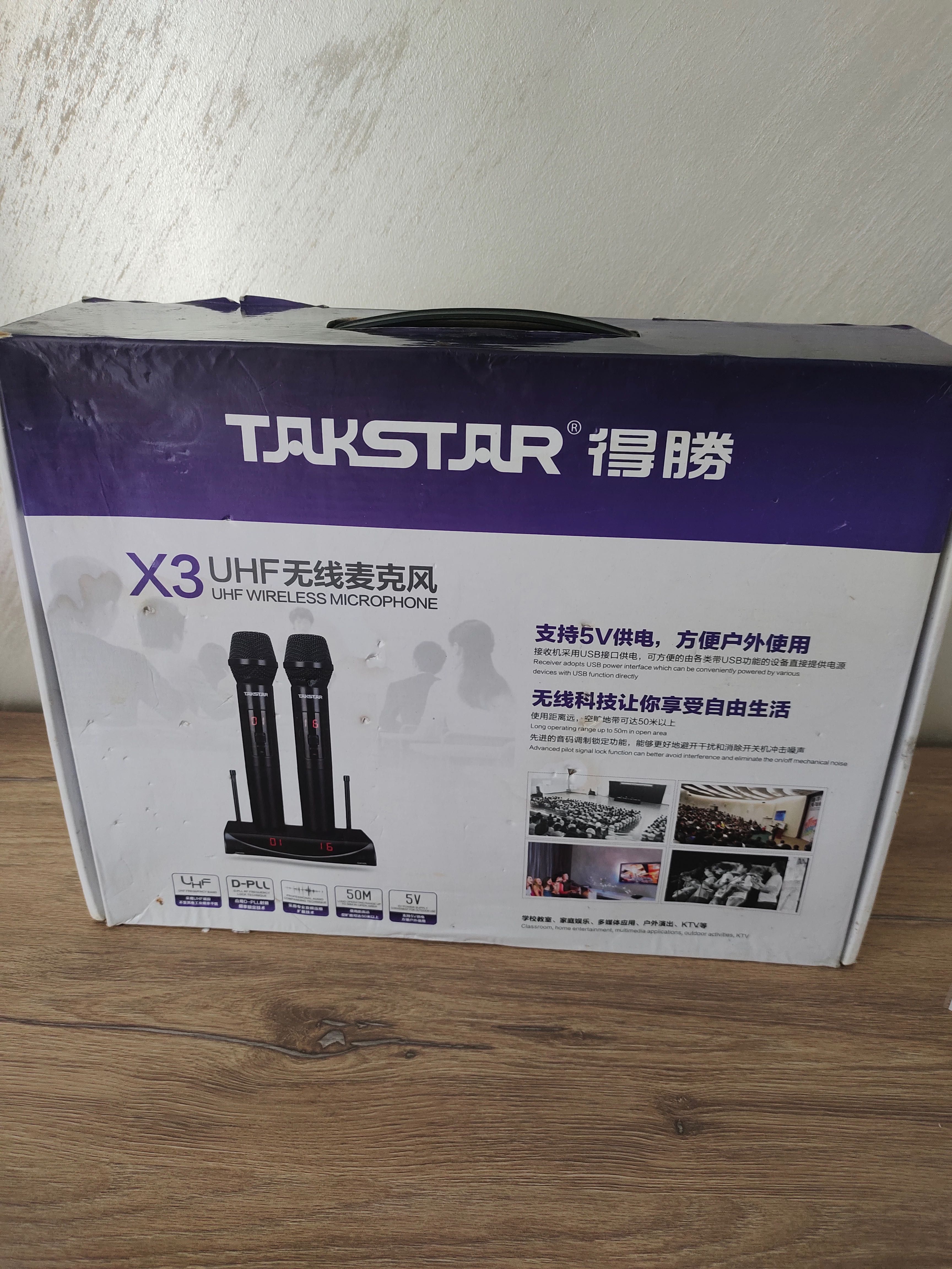 Продам беспроводные микрофоны Takstar x3