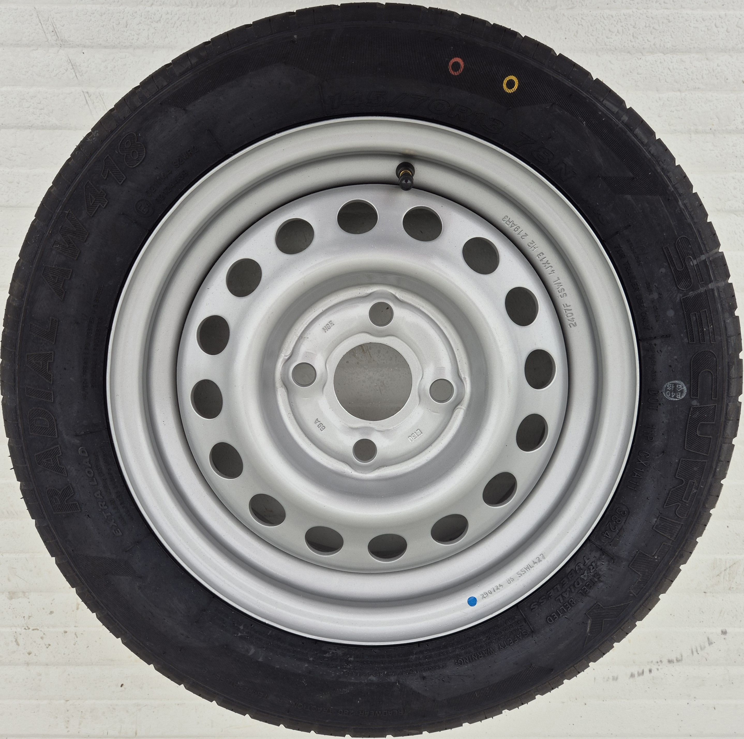 Roata remorca 145/70 R13 78N,Anvelopa SECURITY M+S Janta 4JX13 ET30
