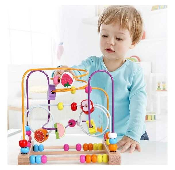 Jucării din lemn educative și interactive, de motricitate, Montessori