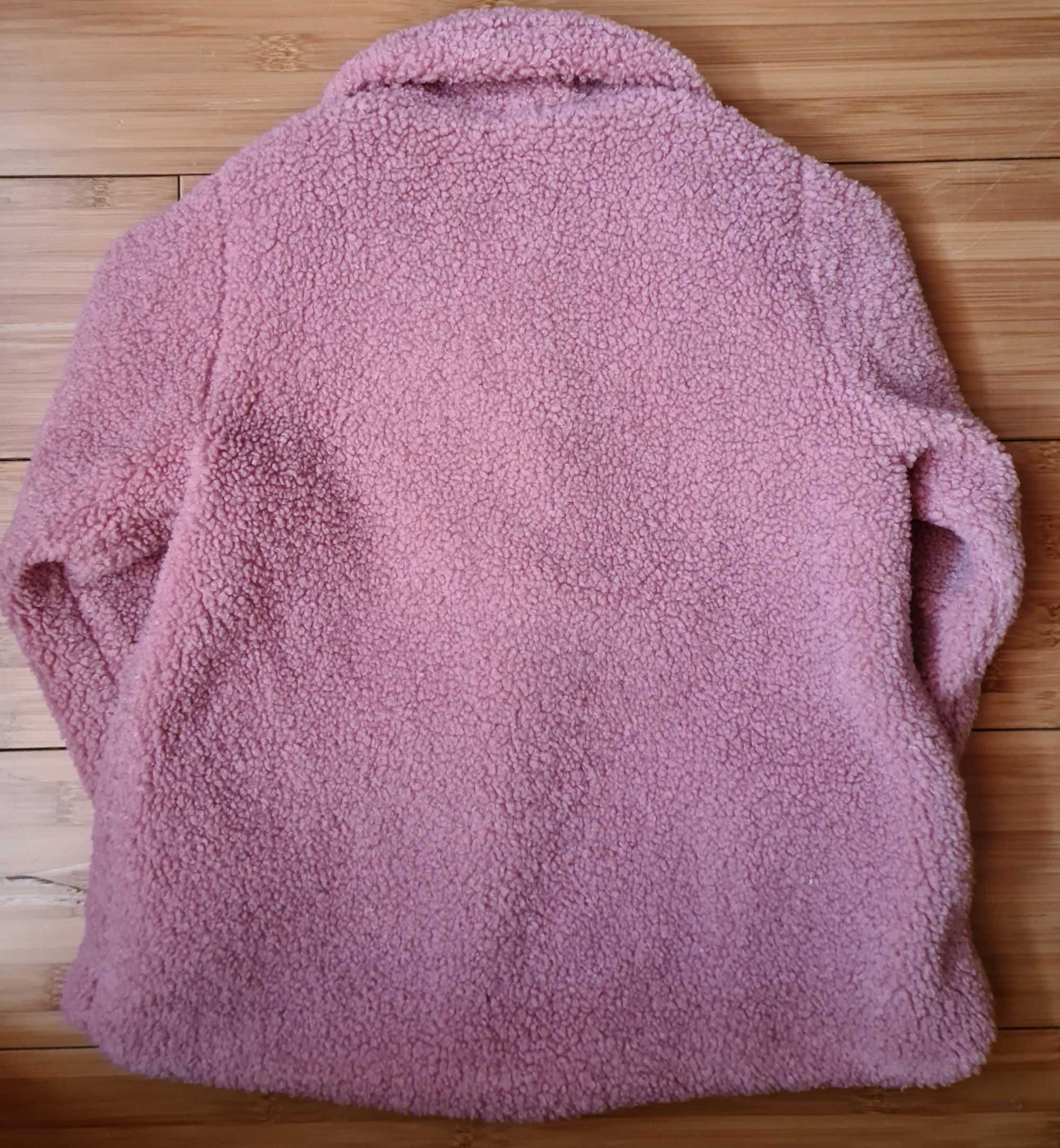 Palton/Cojoc H&M bucle pufos roz pal 1/2 ani fata nou fara eticheta