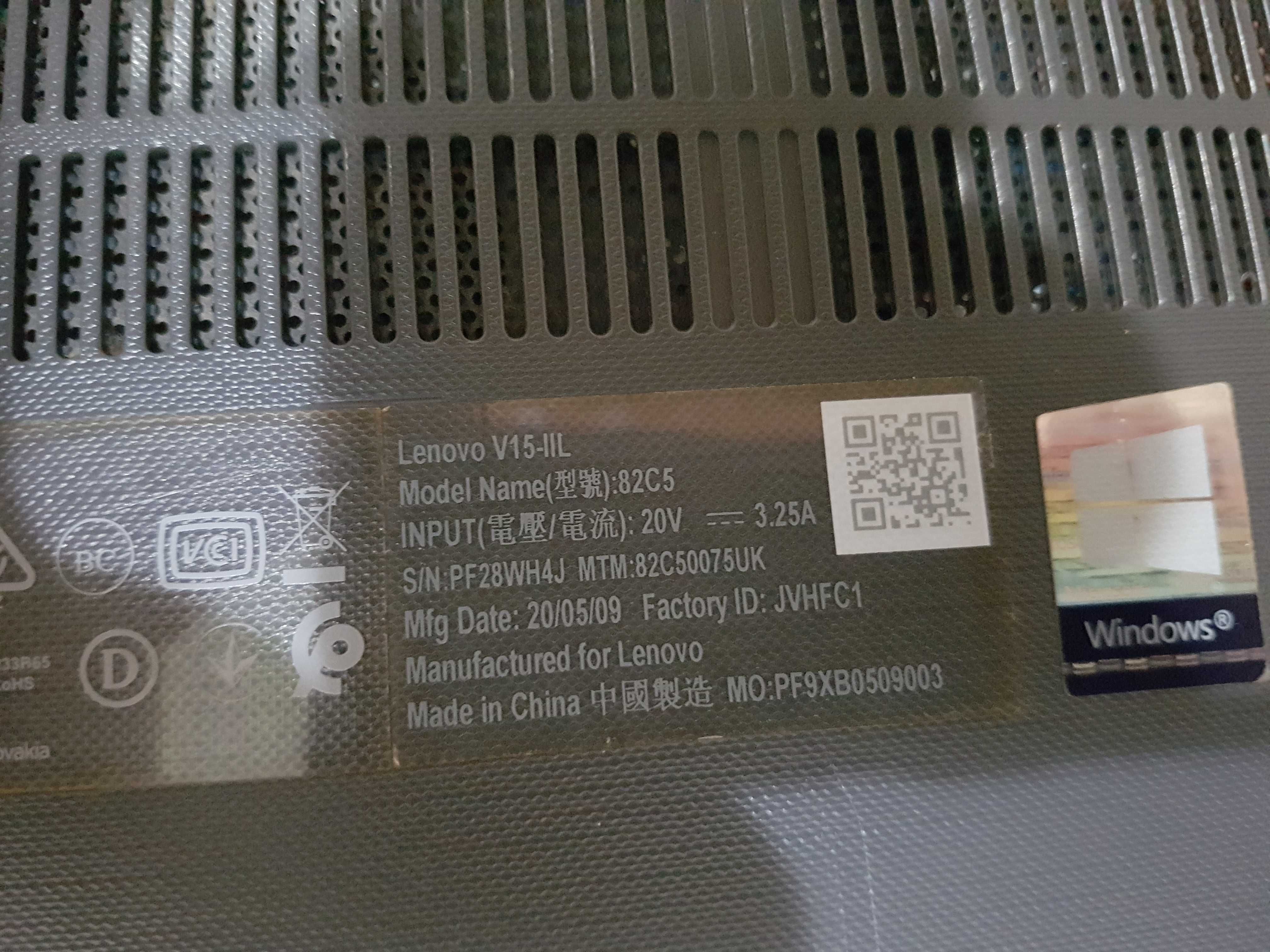 Laptop Lenovo V15-IIL Model 82C5 i5-1035G1 Gen 10