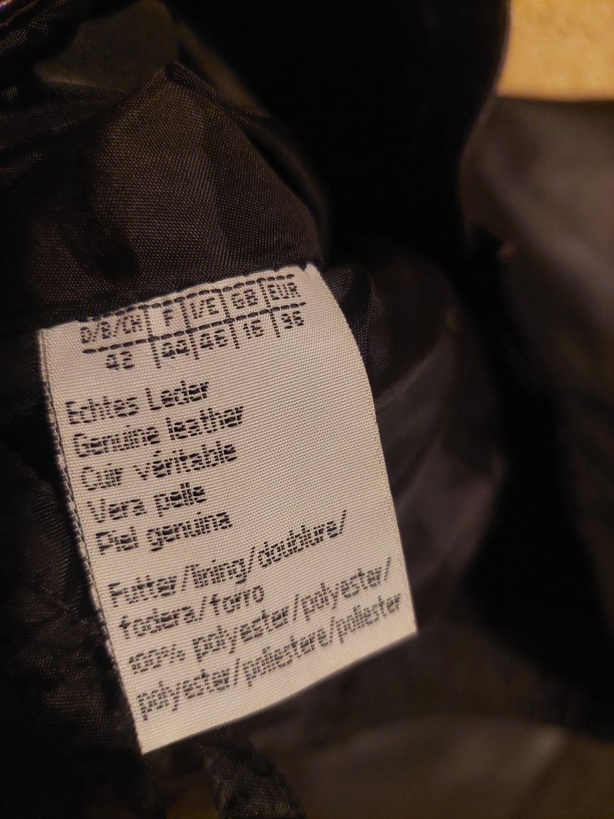 pantaloni piele clasici JCC pentru strada,rock, moto ,masura 42