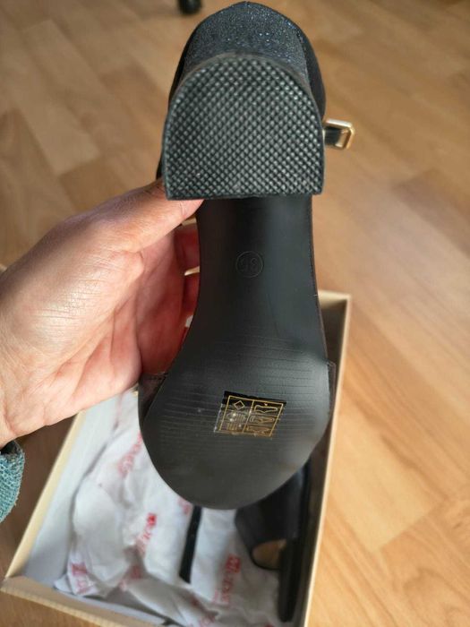 Sandale Elegante cu Toc Gros – Carolie Model 308-58A – Mărimea 35