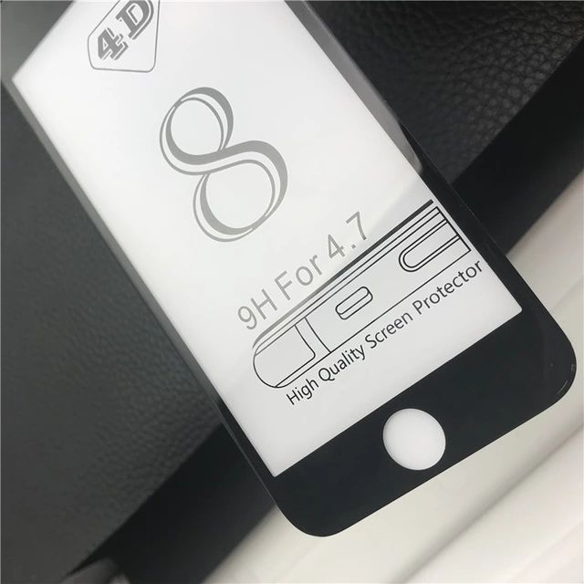 4D Стъклен протектор за Iphone 6 / 6S / 7 7+ 8 8+ 11 Pro X XS Max 5D