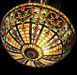 Lustra tip Tiffany cu vitraliu 80 cm