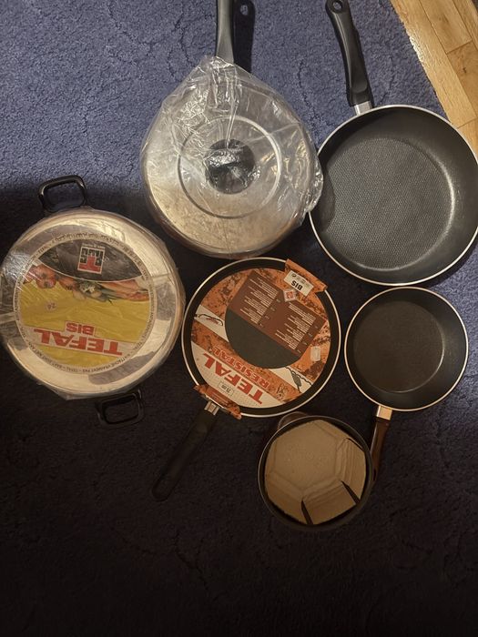 Комплект тигани Тефал Резистал и тенджера Тефал Bis