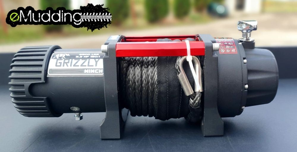 Troliu Grizzly Winch 8500lbs (3855kg) cu cablu sintetic