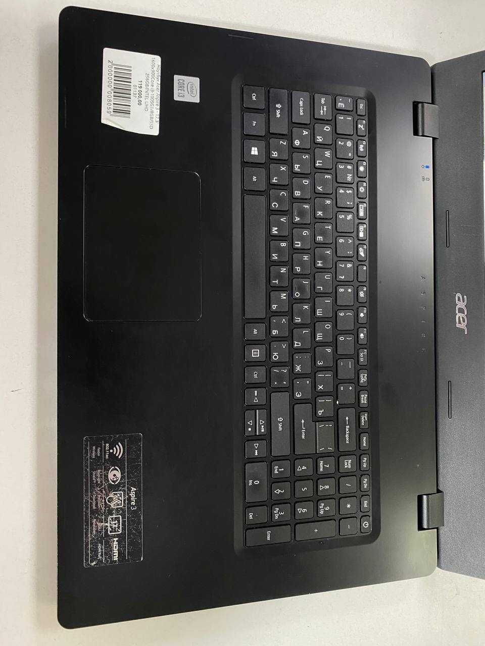 Ноутбук Acer Aspire 3-Core i3-1005G1/Intel UHD Graphics/8GB/SSD 256GB