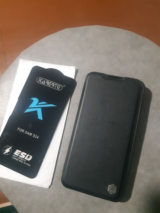 Книжный чехол (nillkin) и стекло samsung s24