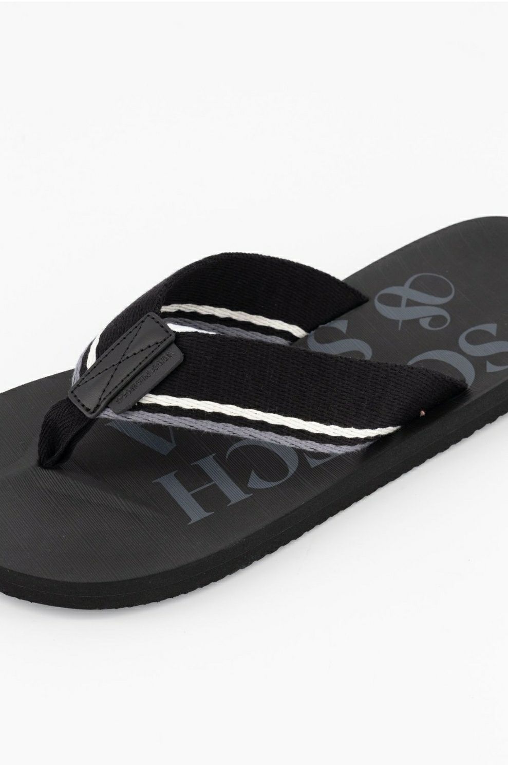 Scotch & Soda, Papuci flip-flop Kamilo, din piele ecologica, Negru