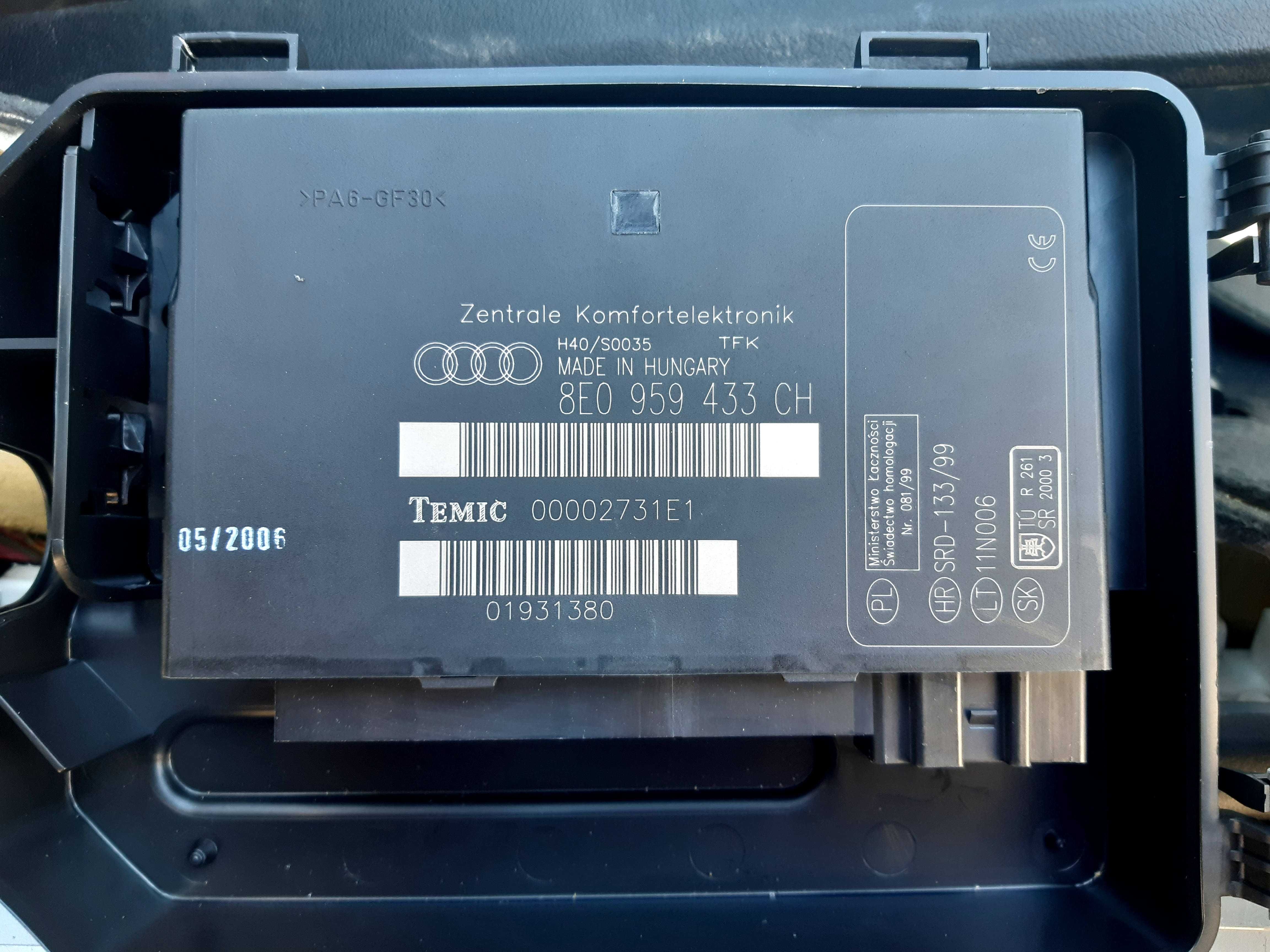 Calculator confort audi a4 b7 8E0 907 279 K 8E0 959 433 CH