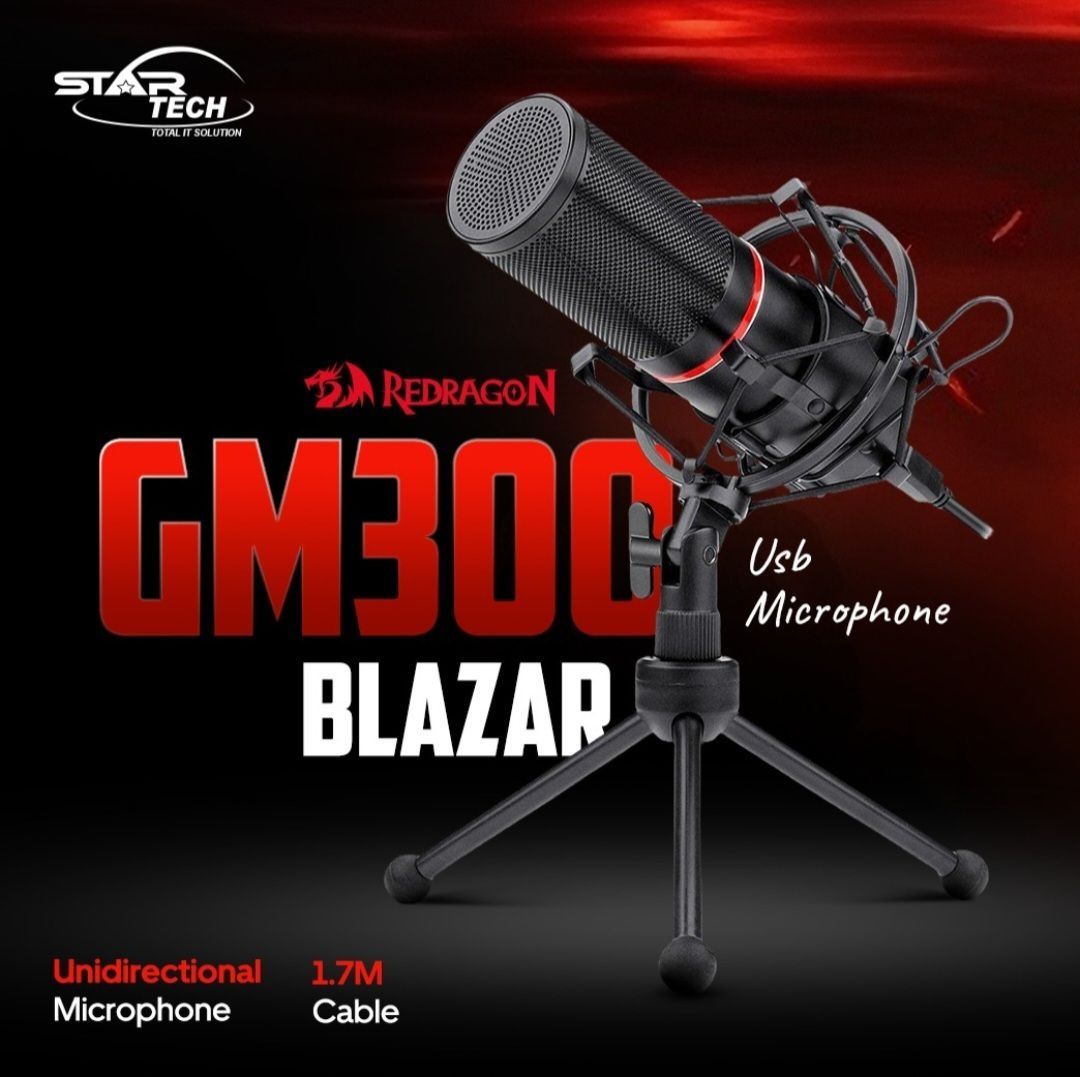 СКИДКА! Redragon BLAZAR USB STUDIO Проводной Микрофон
