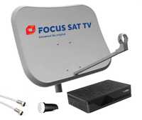 KIT Focus Sat [receptor+antena+cablu coaxial]