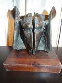 Sculptura in bronz Ioan Johnny Bolborea raritate-INVESTITIE