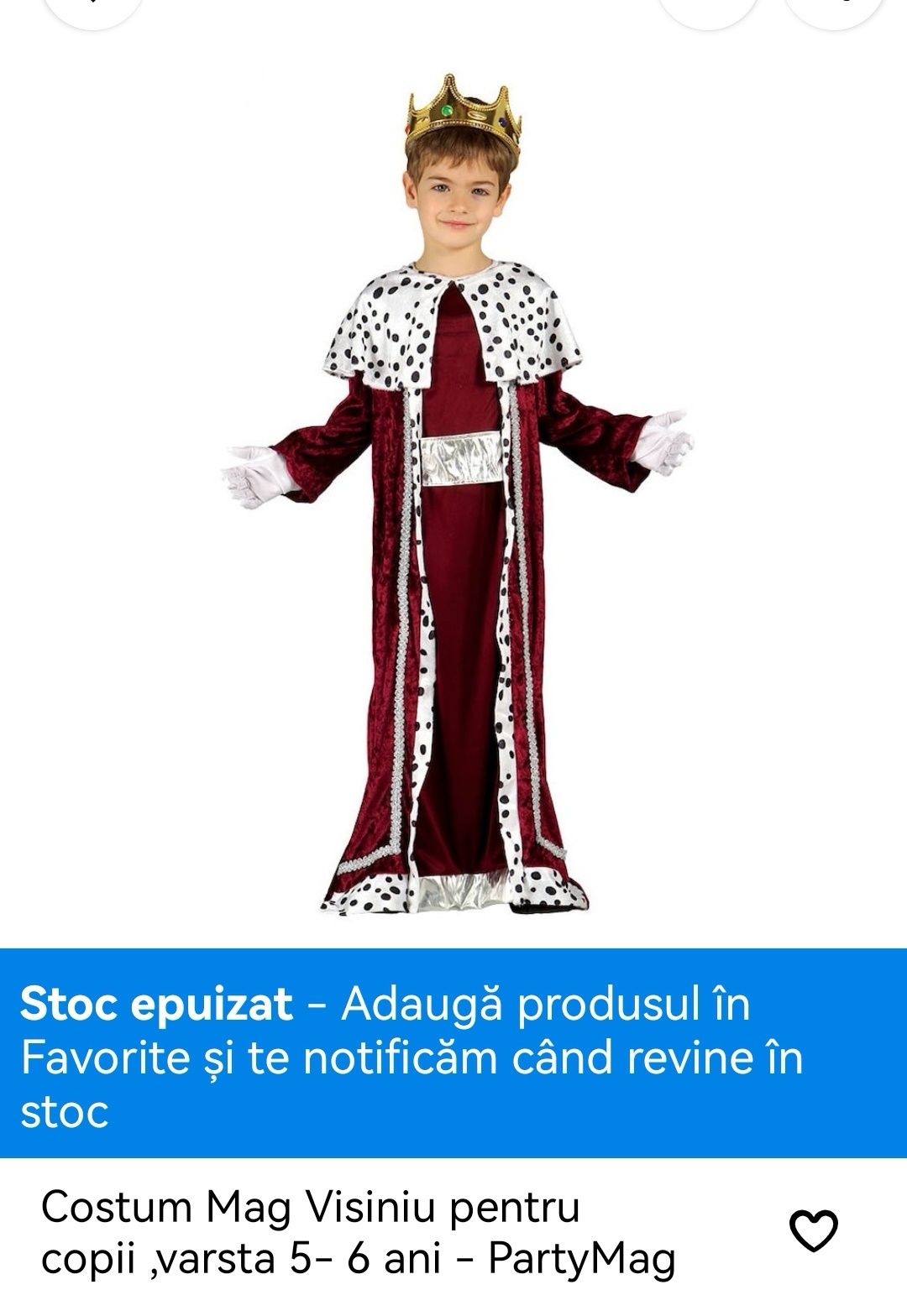 Vând Costum de Mag, vișiniu